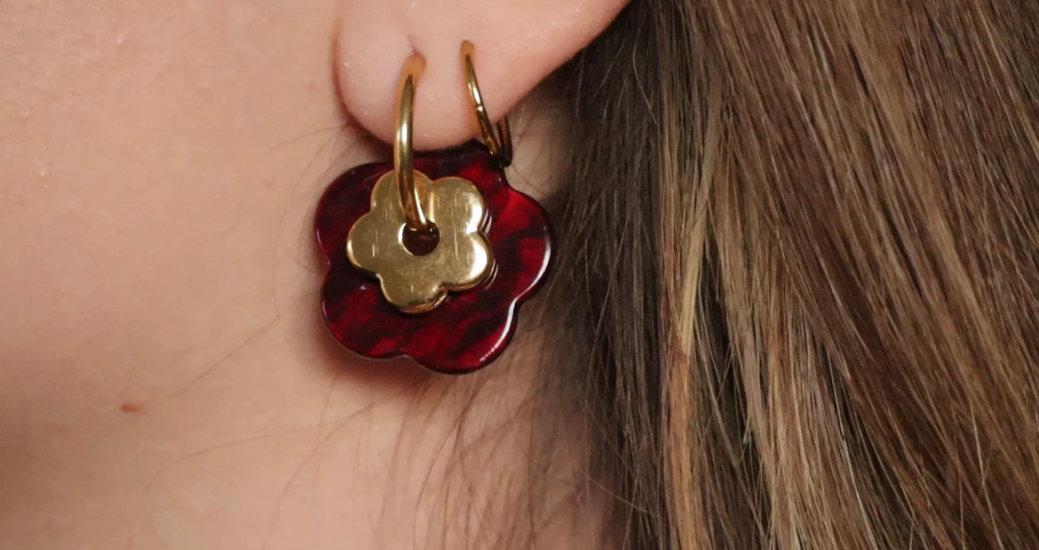 Boucles d’oreilles Rosée