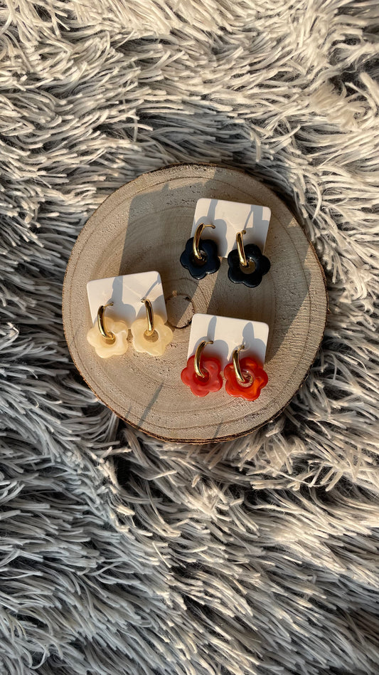 Boucles d’oreilles Fleur